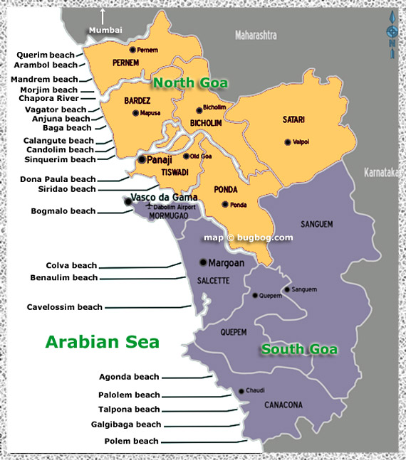 South Goa Map