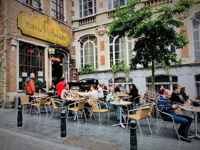 Brussels one of the famous restaurant - Poechenellekelder